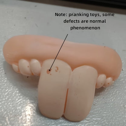 3pcs Hilarious Durable Dog Denture Toys - Tear-Resistant Fake Teeth for Pets - Perfect for Halloween & Photoshoots